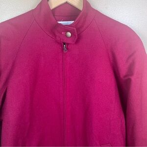 Vintage Pendleton 100% Pure Wool Red Bomber Jacket Women's XL
